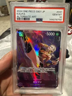 2024 ONE PIECE JAPANESE EB01-ALTERNATE ART #031 KALIFA PSA 10!! - Image 1