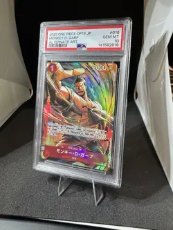 One Piece Monkey.D.Garp (JP)(Alt Art) OP13-016 Carrying On His Will PSA 10 - Image 1