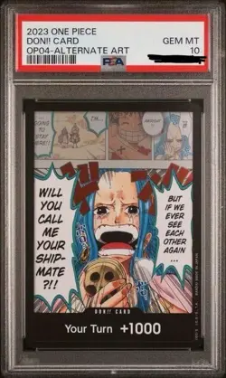 2023 One Piece, Don!! Card, OP04 - Alternative Art, PSA 10 GEM MINT - Image 1