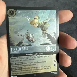 Disney Lorcana Fabled - Tinker Bell - Giant Fairy #188/204 - Super Rare Foil - Image 1