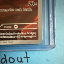 Pokemon Team Rocket's Meowth 203/182 Illustration Rare Full Art Holo Sv10 - Image 3