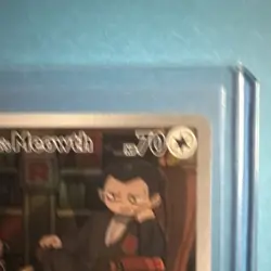 Pokemon Team Rocket's Meowth 203/182 Illustration Rare Full Art Holo Sv10 - Image 4