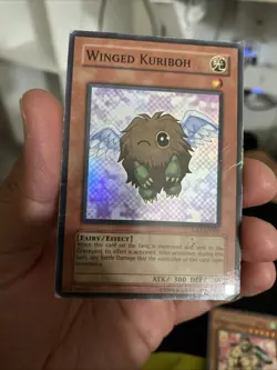 Yugioh Winged Kuriboh GX1-EN002 Super Rare Gx Duel Academy Gba Promo HP - Image 1