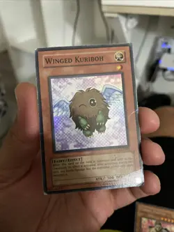 Yugioh Winged Kuriboh GX1-EN002 Super Rare Gx Duel Academy Gba Promo HP - Image 3