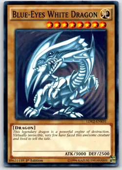 Blue-Eyes White Dragon (Version 2) Common Legendary Decks II LDK2-ENK01 LP - Image 1