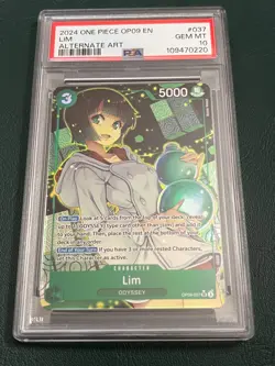 2024 ONE PIECE OP09-EMPERORS IN THE NEW WORLD ALTERNATE ART #037 LIM PSA 10 - Image 1