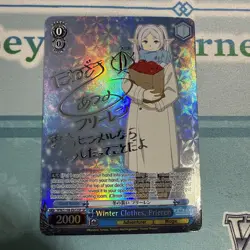 Weiss Schwarz English Frieren Winter Clothes Frieren SP - Silver Signature - Image 1