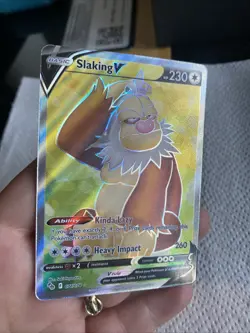 Pokemon TCG Slaking v Card 077/078 Pokemon Go - Image 1