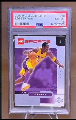 Kobe Bryant 2003 Upper Deck #10 Lego Sports PSA 8 Los Angeles Lakers Mamba - Image 1
