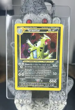 2001 POKEMON NEO DISCOVERY 12/75 TYRANITAR HOL - Image 1