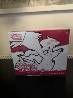 Pokemon White Flare Pokemon Center Elite Trainer Box ETB Sealed + acrylic case - Image 4