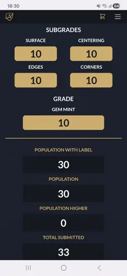 Pokemon TCG Meowth ex SIR 121/088 Perfect Order ACE 10 - Perfect Subgrades - Image 3