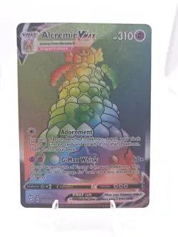 Alcremie VMAX 073/072 Shining Fates Secret Rare Rainbow NM Condition - Image 1