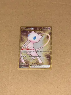 Mew EX 205/165 Gold Metal Card | Near Mint Condition | - Image 2
