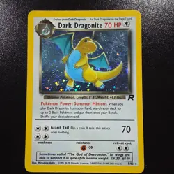 Pokemon TCG Dark Dragonite Holo Team Rocket Card 5/82 - Image 1