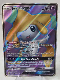 Pokemon Jirachi GX 79a/236 Alternate Art Promo Sun & Moon Pokemon Card TCG - Image 1