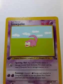 1st Edition Slowpoke 55/62 - Fossil 1999 Wotc Pokemon Card LP-NM - Image 3