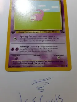 1st Edition Slowpoke 55/62 - Fossil 1999 Wotc Pokemon Card LP-NM - Image 4