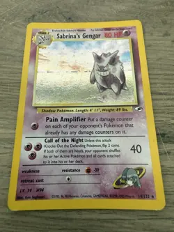 Sabrina's Gengar #14/132 Gym Heroes Holo Card - Image 2