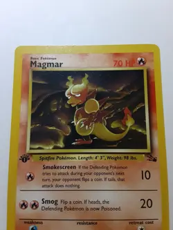 1st Edition Magmar 39/62 - Fossil 1999 Pokemon Card - LP-NM - Image 3