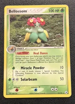 Pokemon TCG Bellossom EX Hidden Legends Card 16/101 Regular Rare (NM) - Image 1