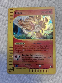 Pokemon TCG Entei Aquapolis Holofoil 2002 - 1 Card - Image 2