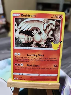 Reshiram #002/025 Celebrations Holo Rare Pokemon TCG Card - Image 1