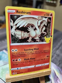 Reshiram #002/025 Celebrations Holo Rare Pokemon TCG Card - Image 3