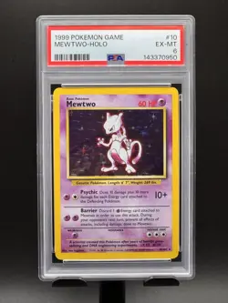 PSA 6 Mewtwo 10 Base Set Unlimited 1999 Pokemon Card - Image 3