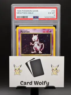 PSA 6 Mewtwo 10 Base Set Unlimited 1999 Pokemon Card - Image 5