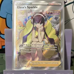 Pokemon Elesa's Sparkle Ultra Rare Full Art Holo Crown Zenith 147/159 Card - Image 1