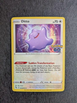 Ditto 053/078 Pokemon GO Holo Pokemon Card 2022 NM - Image 1