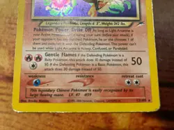 Pokemon Light Arcanine 12/105 Neo Destiny Card - HP/Damaged - Holofoil HP/DMG - Image 4