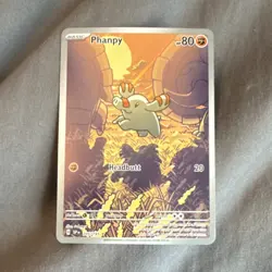 Pokemon Phanpy 205/191 Illustration Rare SV08 Temporal Forces 80 HP Card Stock - Image 1