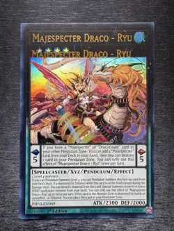 YuGiOh! Majespecter Draco - Ryu PHNI - Error Misprint Double Name 1st Ed NM - Image 2