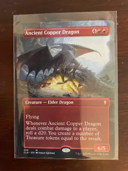Ancient Copper Dragon X1 Mtg Baldur’s Gate Nm Borderless Magic the Gathering - Image 1