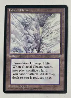 Glacial Chasm Ice Age Near Mint NM MTG Magic The Gathering - Image 1