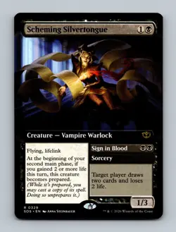 Scheming Silvertongue (Extended Art) 0329 (R) MTG Secrets of Strixhaven (SOS) - Image 1