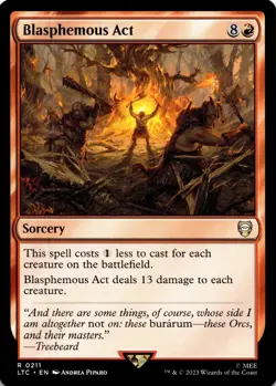 Blasphemous Act - Commander: The Lord of the Rings - (211) NM - Image 1