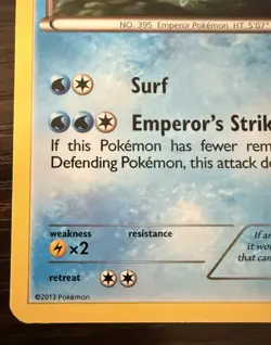 Empoleon 35/113 Legendary Treasures Rare Stage 2 HP140 Pokemon TCG Card English - Image 4