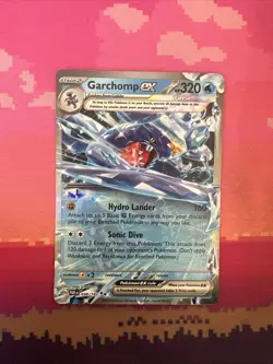 Pokemon Card Garchomp ex 038/182 Dobule Rare Paradox Rift Near Mint - Image 1