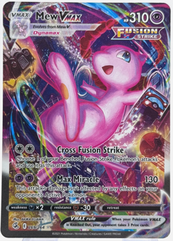 Pokemon Mew VMAX Fusion Strike 269/264 Alt Art TCG - Image 1