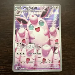 2025 Pokemon Phantasmal Flames Wigglytuff Illustration Rare #105/094 - Image 1