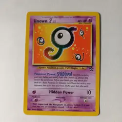 Pokemon TCG - Unown J - 2001 Wizards Black Star Promos #38 - Rare NM - Image 1