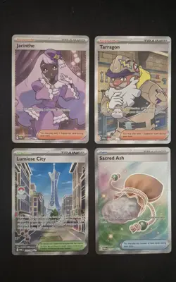 Pokemon Perfect Order Lot Of 4 Cards Full Art Tarragon Jacinthe Sacred Ash Nm - Image 1