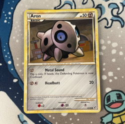 Aron 42/90 Non Holo Heartgold & Soulsilver Undaunted Pokemon Card 2010 NM/LP - Image 1