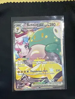 2025 Pokemon JTG EN Iono’s Bellibolt Ex 183/159 Special Illustration Rare Holo - Image 1
