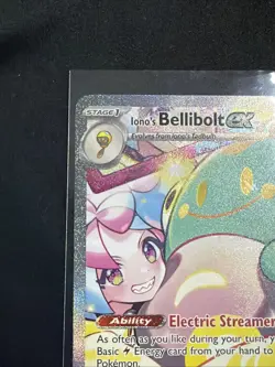 2025 Pokemon JTG EN Iono’s Bellibolt Ex 183/159 Special Illustration Rare Holo - Image 2