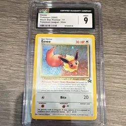 CGC Mint 9 Eevee 11/53 Wotc Promo Holo Pokemon League Pokemon Card - Image 1