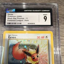 CGC Mint 9 Eevee 11/53 Wotc Promo Holo Pokemon League Pokemon Card - Image 4
